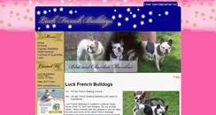 Desktop Screenshot of luckfrenchbulldogs.com